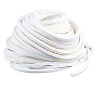 Striscia sigillante in schiuma di silicone, Striscia di tenuta in schiuma silicone for porte Windows Quadrato bianco 2M 3M Dimensioni multiple(2M 15 * 20mm)