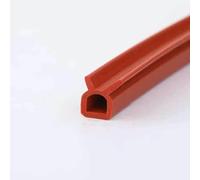 Striscia sigillante in silicone resistente alle alte temperature per porte di forni rotanti ad aria calda e forni da forno, resistente al calore, rossa (come nell'immagine) - 3,0 m