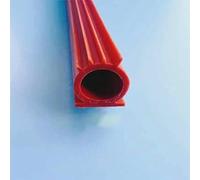 Striscia sigillante in silicone resistente alle alte temperature per porte di forni rotanti ad aria calda e forni da forno, resistente al calore, rossa come l'immagine 3-1 metro o 3,28 piedi
