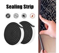 Striscia sigillante in spugna per porte, 4 m, efficiente isolamento acustico e prevenzione della polvere per battenti (3 cm, 1 rotolo)