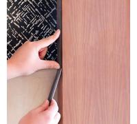 Striscia sigillante in spugna per porte, 4 m, efficiente isolamento acustico e prevenzione della polvere per battenti (1,5 cm, 2 rotoli)