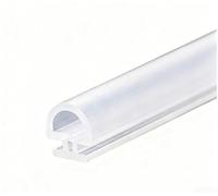 Striscia sigillante in TPE o silicone, lunghezza 10 m, per scorrimento in alluminio, per ridurre il rumore e migliorare l'isolamento (B)