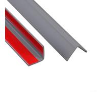 Striscia sigillante per base dell'armadio, per lavello della cucina, profilo in PVC, per creare barriera tra il pavimento e l'interfaccia del basamento dell'armadio (grigio (20 x 20))