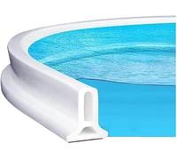 Striscia sigillante per doccia che blocca l'acqua, barriera autoadesiva pieghevole in silicone per il blocco dell'acqua della doccia, pavimento umido, separatore asciutto e bagnato (trasparente, 1 m