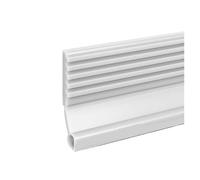 Striscia sigillante per la parte inferiore della porta, 1 m, antivento, protezione dalle intemperie per riduzione del rumore e isolamento (bianco, grande)