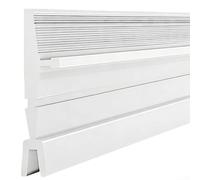 Striscia sigillante per porta, 93 cm, in PVC, per insonorizzazione e antivento, spessa e allargata, per camere da letto e uffici (bianco)