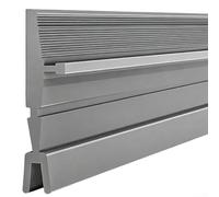 Striscia sigillante per porta, 93 cm, in PVC, per insonorizzazione e antivento, spessa e allargata, per camere da letto e uffici (grigio)