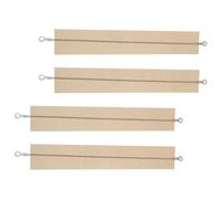 Striscia Sigillante per Termosigillatrice Manuale 300mm 4 Pezzi Beige | Nastro Riscaldante Tessuto e Lamina d'Acciaio, per Sacchetti Plastici Spessi, Ricambio Tecnico