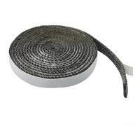 Striscia sigillante spessa 6 mm in fibra di vetro resistente al calore, guarnizione per riscaldamento stufa a pellet con porta del forno, corda antincendio per stufa a legna (6 mm x 20 mm x 2 m)