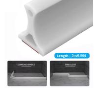 Striscia Soglia Doccia Gomma Flessibile Impermeabile Anti Schizzi Lunghezza 2m