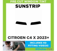 Striscia Solare Tinta Pretagliata - Per Citroen C4 X 2023+ - 5% Interno