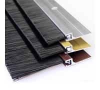 Striscia spazzola per porte, Spazzola for striscia di spazzata inferiore della porta in lega alluminio con supporto a forma H multicolore 1,5-10 cm(Color1,7cm/2.8in)