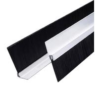 Striscia spazzola per porte, Spazzola inferiore for porta con base in lega di alluminio for guarnizione, altezza 10-200 mm, tipi FHT, 100 cm(Color(T),90mm)