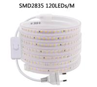 Striscia strip led 220V 2835 luce per int/ esterno impermeabile alta luminosit