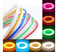 STRISCIA STRIP LED 5M NEON FLEX BOBINA 12v MODELLABILE ESTERNO IMPERMEABILE IP65
