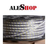 STRIP STRISCIA LED FLESSIBILE TAGLIABILE 5050 INTERNO ESTERNO 220V BOBINA 100M.