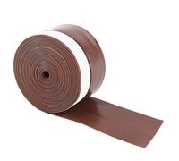 Striscia Tenuta Autoadesiva per Porte e Finestre, Guarnizione Siliconica, Marrone, 45mm x 5M, Antipolvere, Isolamento Termico e Acustico
