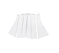 Striscia Tenuta in Gomma Per CRV Per CR-V 2023+ In Acciaio Inox Nero Finestra Automobile Modanatura Striscia Pilastro Copertura Laterale Trim 10 Pz(Chrome pillar)