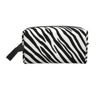 Striscia zebrata naturale, Borsa per il trucco Borsa per cosmetici Borsa da viaggio portatile da viaggio Borsa per trucco Organizer