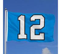 Striscione 12Th Man Light Blue Resistente Alle Intemperie Bandiera Da Giardino Robuste Decorazioni Da Esterno Per Balcone Prato Interni 3X5 Ft