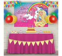 Striscione 200cmX100cm Banner MAXI BARBIE ERSONALIZZATO Compleanno NOME