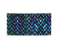 Striscione 3D con motivo a squame di drago magico, versatile, decorazione per feste, Ringraziamento e compleanno, per tutte le occasioni