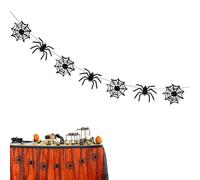 Striscione a forma di per Halloween, riutilizzabile, spaventoso | 11,2 x 16 cm, ornamento per Halloween, ragni finti per camera da letto, feste