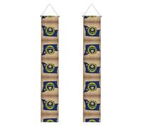 Striscione astratta della bandiera dello stato dell'Oregon stampa autunnale portico, striscioni in poliestere, uso interno ed esterno, facile da appendere riutilizzabile