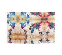 Striscione astratto con mappa del mondo festiva decorazioni per feste stampate adatte per feste e decorazioni per cerimonie 180,3 x 119,4 cm