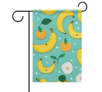 Striscione Bananas Tangerine Con 2 Occhielli Bandieradacortile Resistente Alle Intemperie Decorazioni Da Esterno Per Estate All'Aperto Camere 12X18 Inch