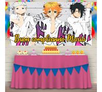 Striscione Banner ANIME NEVERLAND PERSONALIZZATO Compleanno NOME PER FOTO