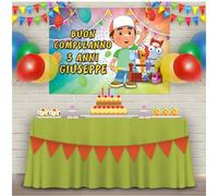 Striscione Banner HANDY MANNY PERSONALIZZATO Compleanno NOME