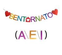 Striscione Bentornato a Casa Festone Bentornato Welcome Home Banner Ghirlanda Bandiera Bentornato Bentornata Bentornati Bentornato Addobbi Decorazione per Feste Famiglia