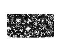 Striscione bianco punk con teschio stampato, decorazioni per tutte le occasioni, per il Ringraziamento, feste di compleanno e molto altro ancora