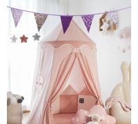 Striscione Bunting Vintage in Tessuto 10m con 36 Bandiere per Decorazione Casa e