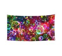 Striscione colorato arcobaleno con stelle per interni ed esterni, festivo festivo celebrazioni Halloween evento sfondo decorazione