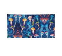 Striscione colorato con meduse stampate, decorazioni per tutte le occasioni, per il Ringraziamento, feste di compleanno e molto altro ancora