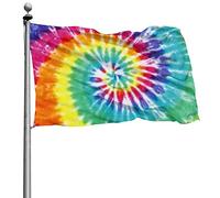 Striscione colorato Tie Dye con due occhielli per la decorazione di feste e anniversari