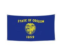 Striscione con bandiera dell'Oregon per Natale, Halloween, riunioni di amici, compleanno.
