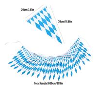 Striscione con bandierine colorate, decorazione a tema per feste e festività per Oktoberfest, per casa, classe, parete, soffitto, cortile, porta, picnic all'aperto