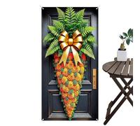 Striscione con scritta "Happy Easter", 89 x 178 cm, impermeabile, per porta d'ingresso, per ufficio attoria, portico, ingresso, cortile, giardino, primavera, vacanze