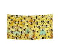 Striscione con stampa di api volanti su un lato per decorazioni festive, compleanni, anniversari, matrimoni,