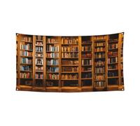 Striscione con stampa di libri su un lato per decorazioni festive, compleanni, anniversari, matrimoni, festività