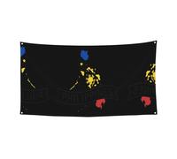 Striscione da appendere con mappa delle Filippine, per feste di Halloween, confezione da 1, ideale per feste di Halloween e Natale