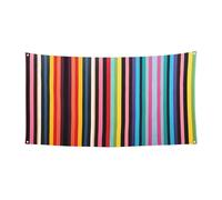 Striscione da appendere con righe colorate strette - 177,8 x 88,9 cm - Festone natalizio per feste e riunioni - 180 x 90 cm