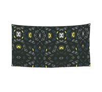 Striscione da appendere per feste di Halloween con stampa di skateboard, graffiti, confezione da 1, ideale per feste di Halloween e Natale