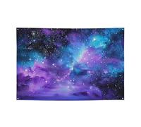 Striscione da appendere stampato con nuvole colorate spaziali per Halloween e feste di Natale, 120 x 180 cm, sfondo fotografico, ghirlanda, arazzo da parete per sfondo di compleanno, decorazione per