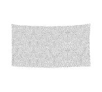 Striscione da parete a pois bianchi e neri per feste, decorazione per feste, 180 x 90 cm, per tutti i santi, Halloween