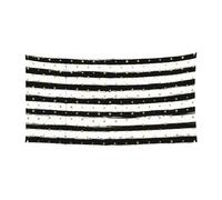 Striscione da parete a strisce d'inchiostro e oro a pois per feste, decorazione per feste, poster per celebrazioni, 180 x 90 cm, per tutti i santi, Halloween