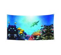 Striscione da parete colorato con gruppi di pesci, decorazione per feste, festa di tutti i santi, Halloween, bandierine per porte